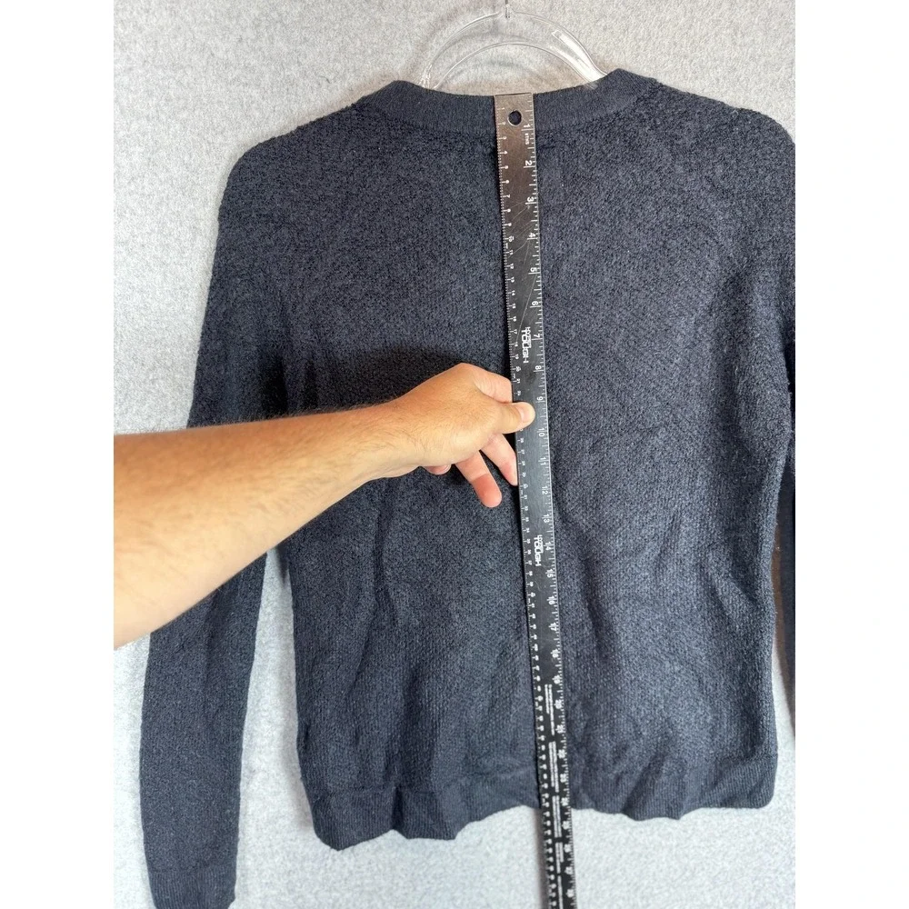 Abercrombie & Fitch Sweater Womens XS Textured Knit Pullover Asymmetrical Zip